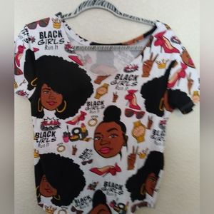 Specialized Black Girls Run It Tee Shirt size small/medium